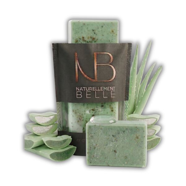 3 savons exfoliants Aloe Vera & Neem - Naturellement Belle