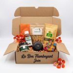 Box mensuelle Juin KAirosea - 5 produits naturels caribéens fond blanc