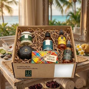 Coffret Vacances, visage et corps, produits des Antilles - Kairosea